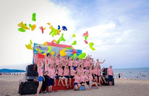NatSteelVina bùng cháy với Team Building tại Cửa Lò - Nghệ An